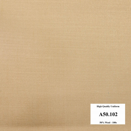A50.102 Kevinlli V1 - Vải Suit 50% Wool - Vàng Trơn